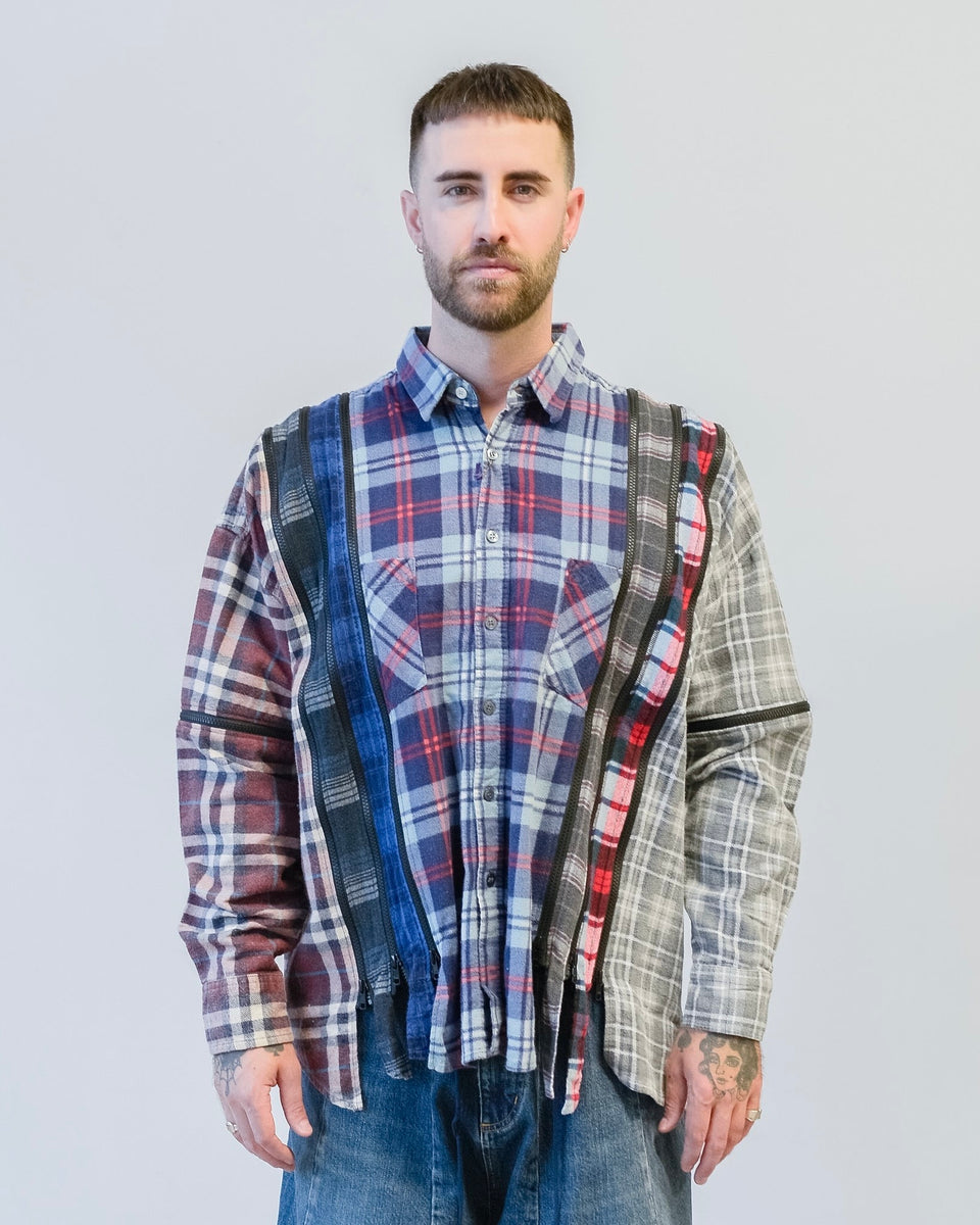 【BREATH】 7 CUTS WIDE SHIRT W Flannel Shirt 7 Cuts Wide Shirt