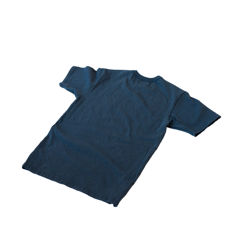 National Athletic Goods Track Tee Combed Cotton Jersey Navy back