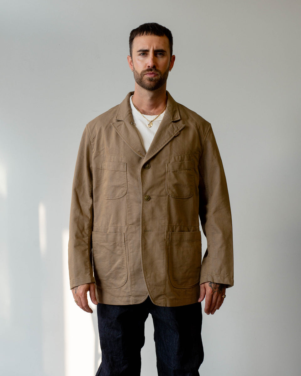 Engineered Garments Bedford Jacket Khaki/Blue PC Iridescent Heavy Twil –  The Foxhole