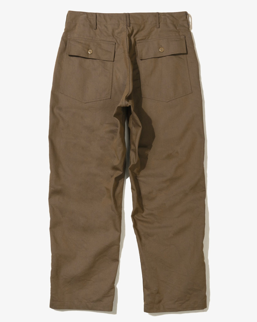 Engineered Garments Fatigue Pant Khaki/Blue PC Iridescent Heavy Twill  back
