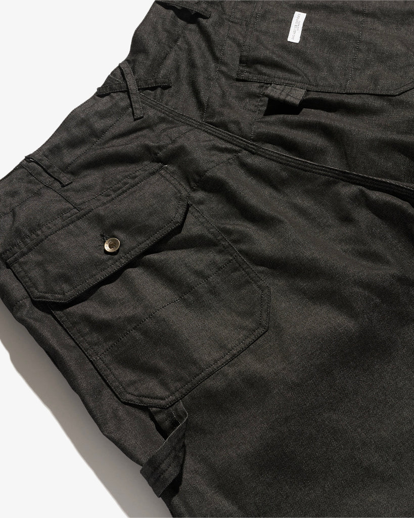 Engineered Garments Painter Pant Black CP Denim flat closeup back