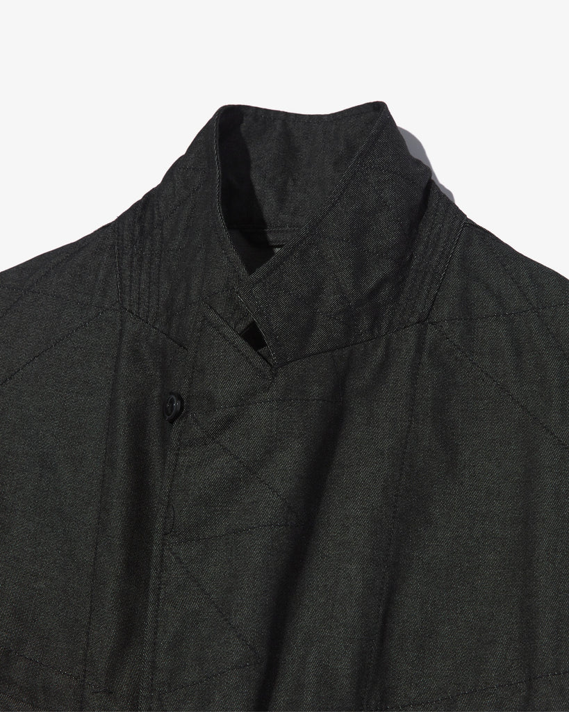 Engineered Garments Bedford Jacket Black CP Denim flat collar