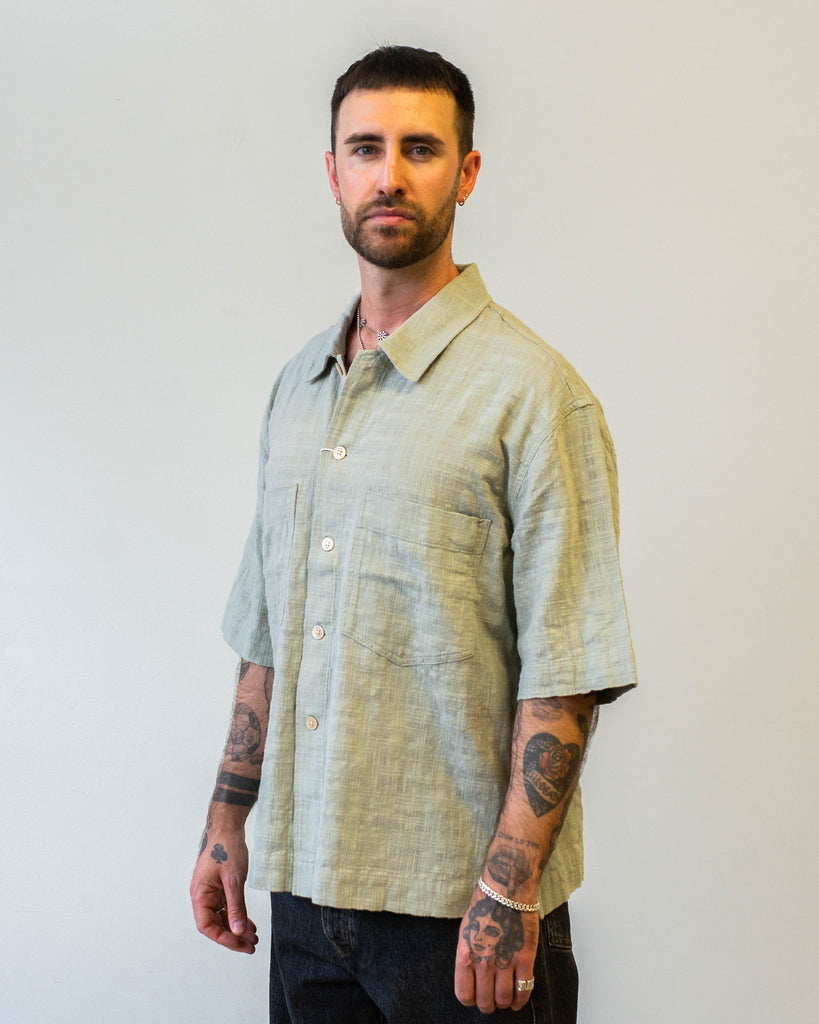 Sunflower Adam Shirt Khaki model