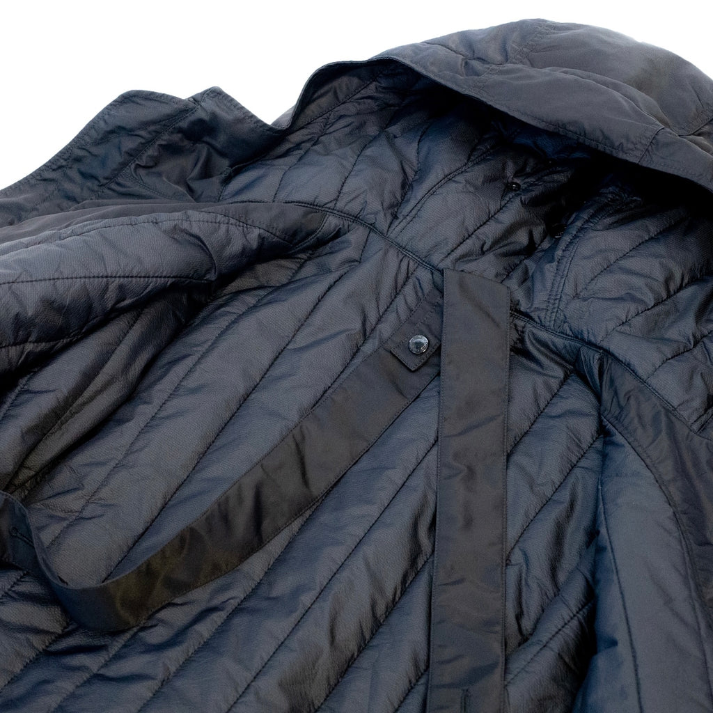 Engineered Garments Storm Coat Black Flight Satin Nylon interior