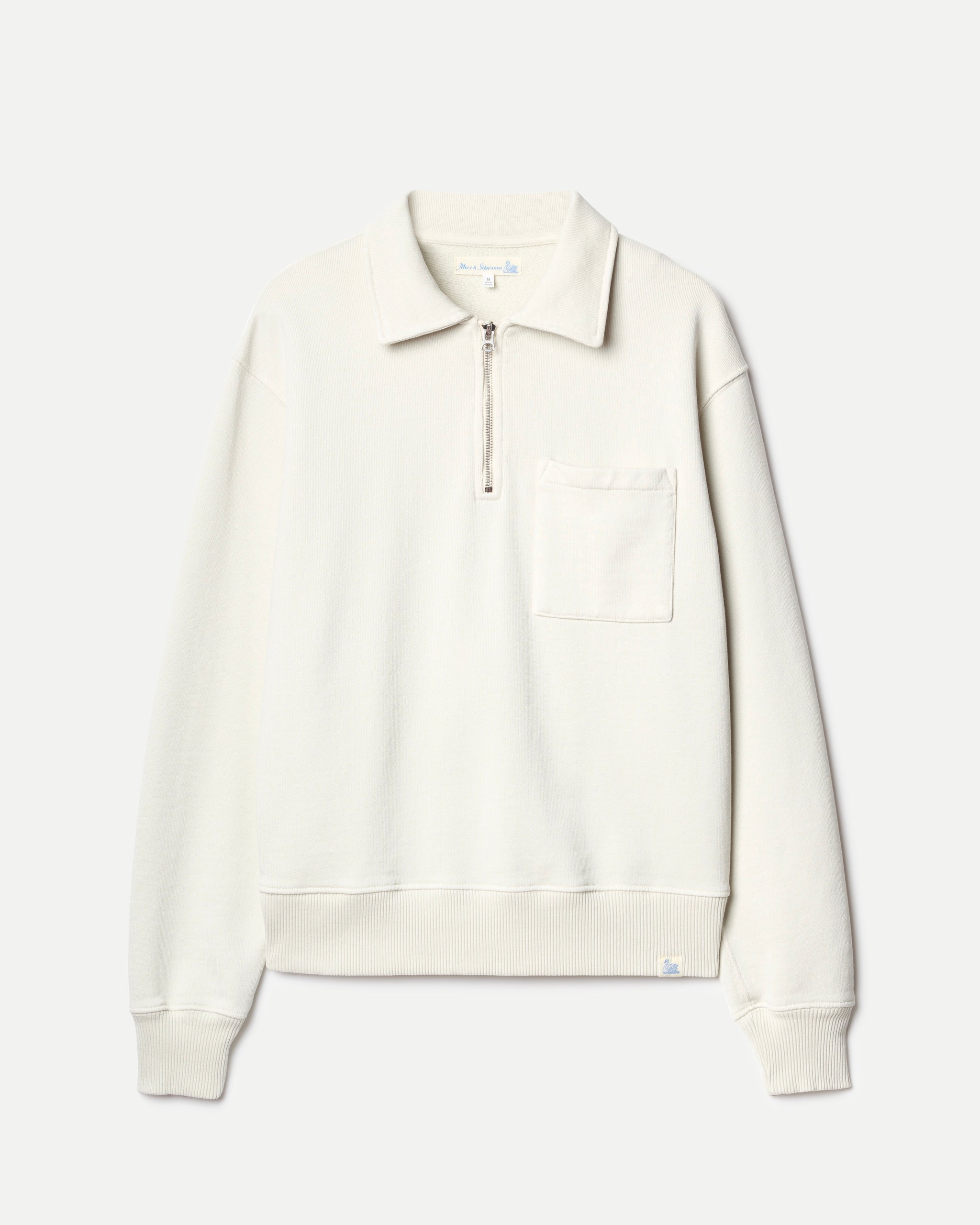 Merz b. Schwanen ZIP03 Authentic Fleece Polo Collared Half-Zip