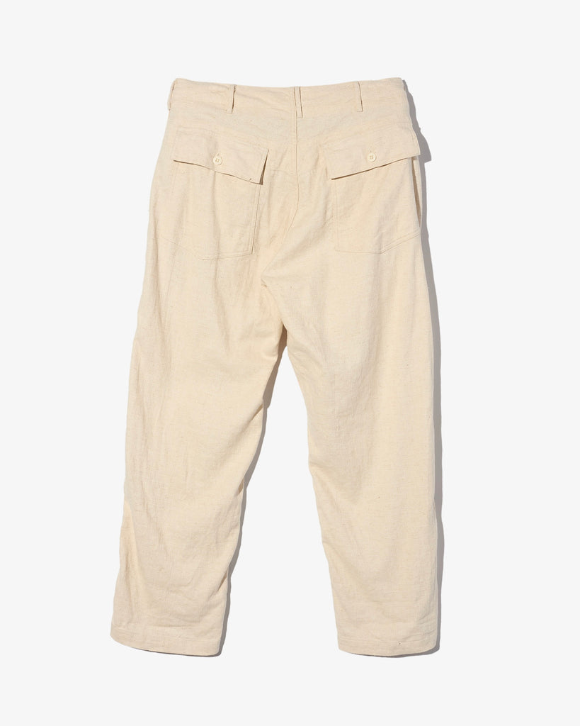 Engineered Garments Fatigue Pant Natural CL Java Cloth flat back