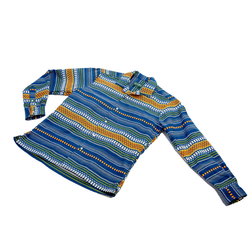 Gitman Vintage Blanket Dobby Weave Long Sleeve Camp Shirt
