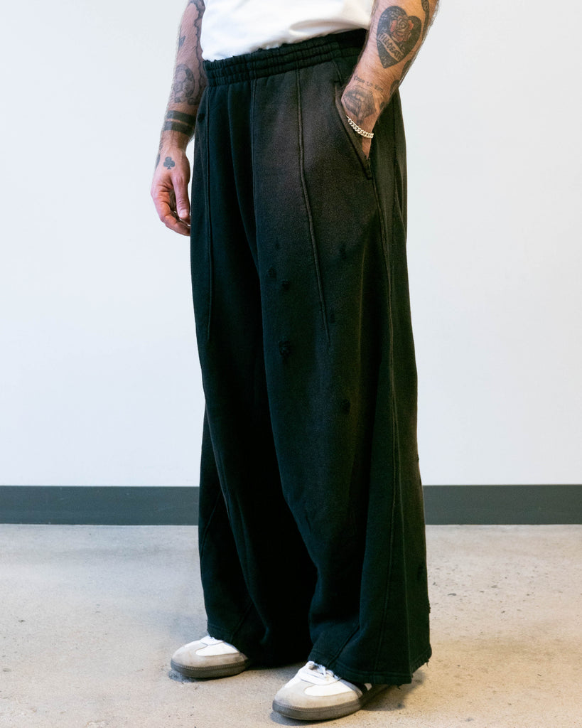 Needles Darts H.D. Sweat Pant French Terry Black detail