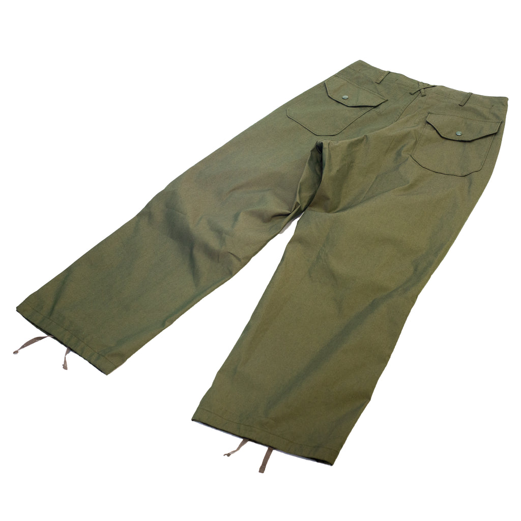 Engineered Garments Over Pant Olive CP Weather Poplin back