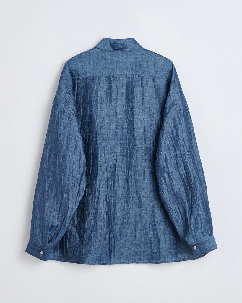 Sunflower Stable Shirt Blue flat back