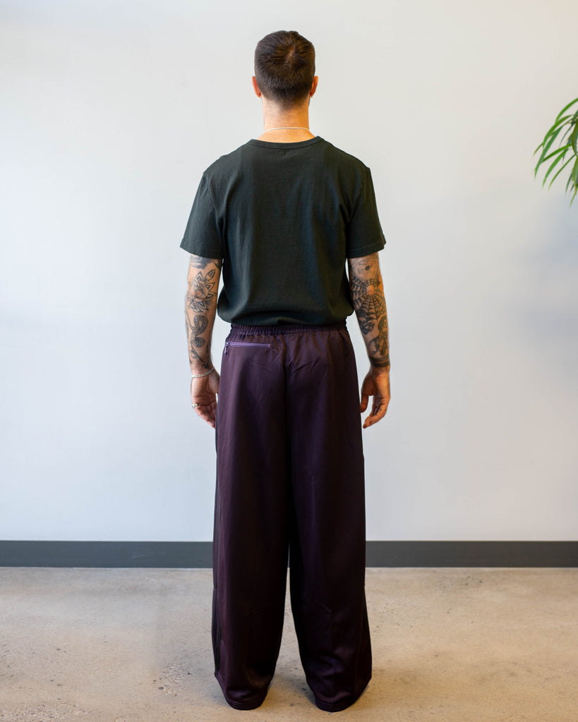 Needles H.D. Track Pant Poly Smooth Dk. Purple back