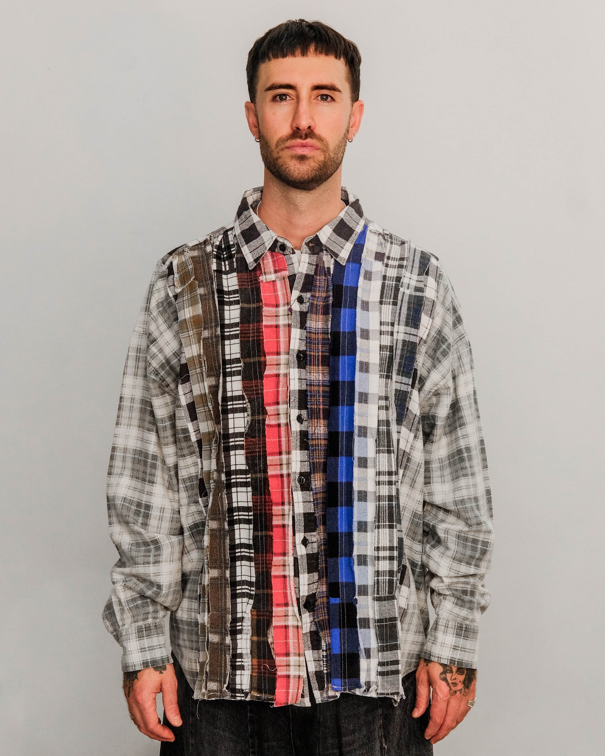 Needles Flannel Shirt -> Ribbon Wide Shirt A – The Foxhole