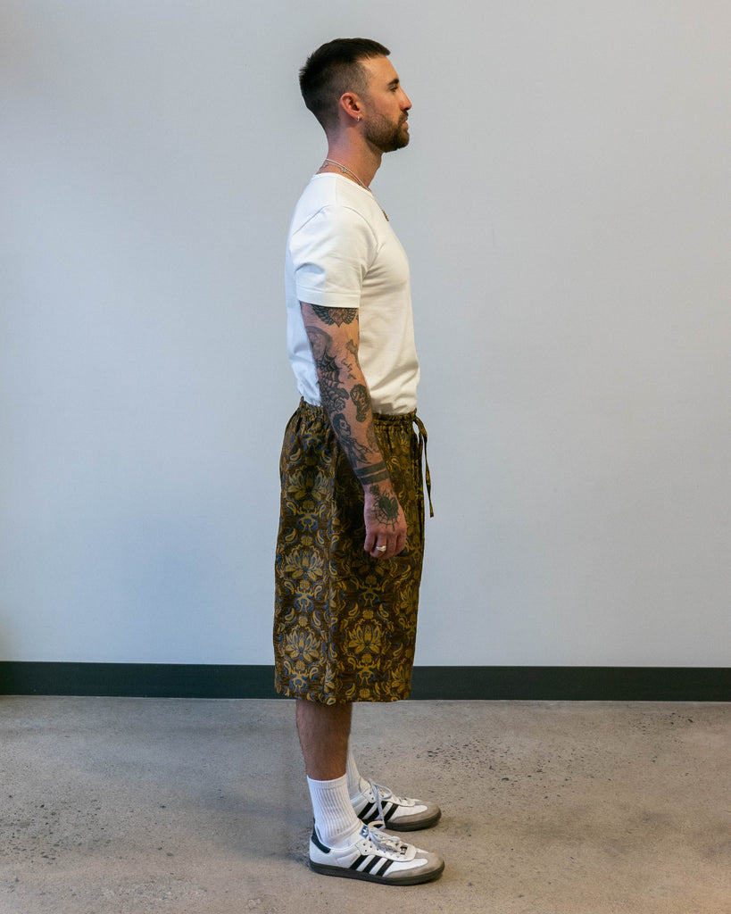Needles x Kae Tanaka H.D. Short KT Jacquard Brown side