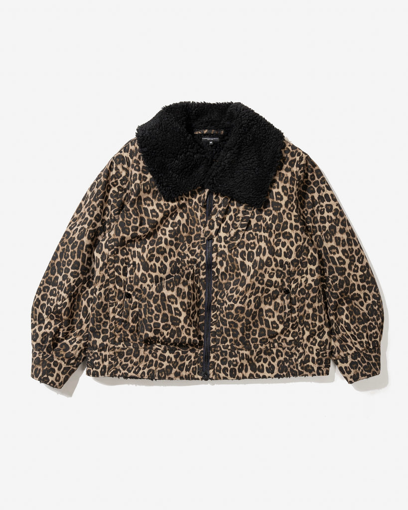 Engineered Garments B3 Jacket Brown Nyco Leopard Print