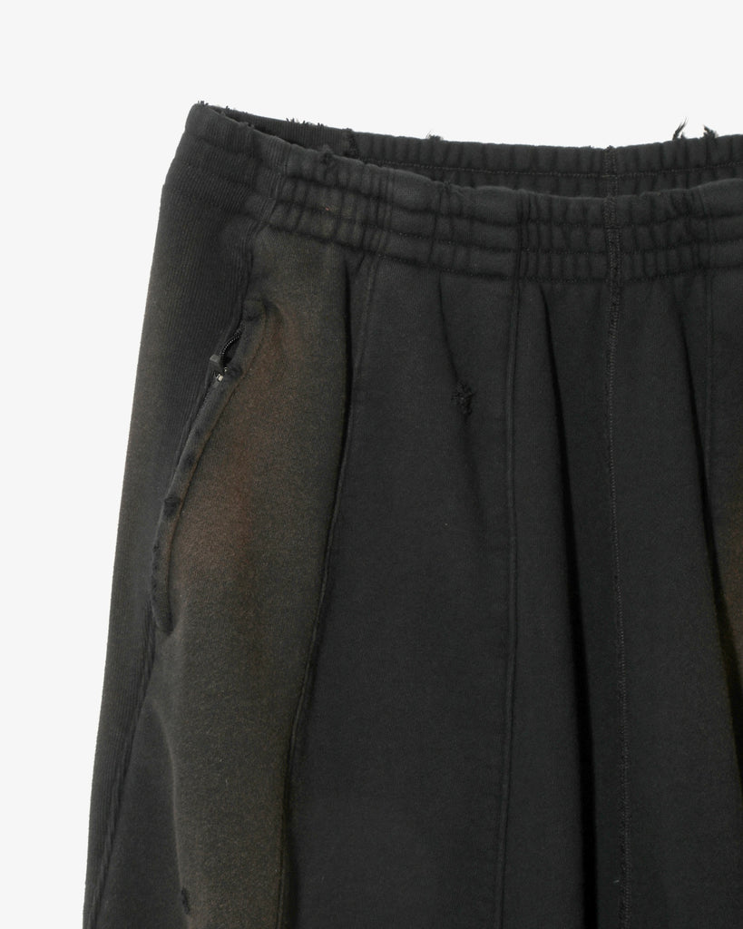 Needles Darts H.D. Sweat Pant French Terry Black flat detail