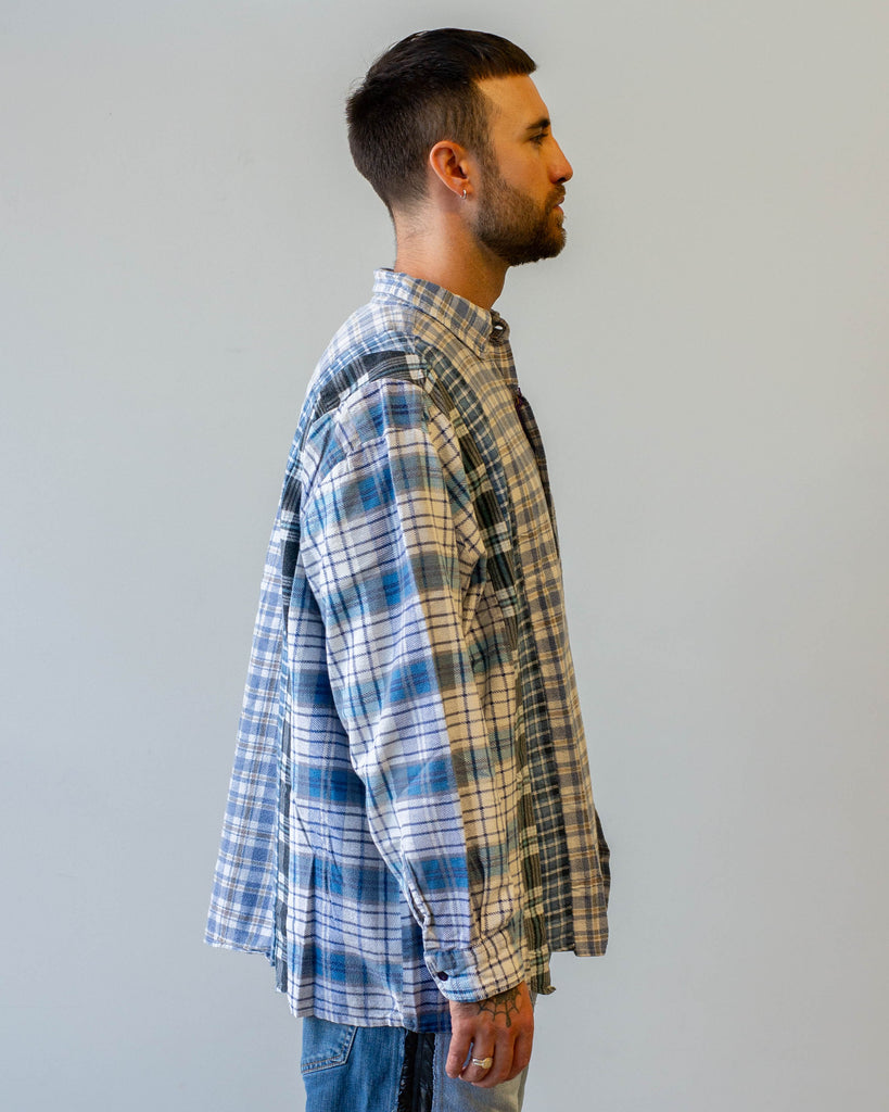 Needles Flannel Shirt -> 7 Cuts Wide Shirt C side