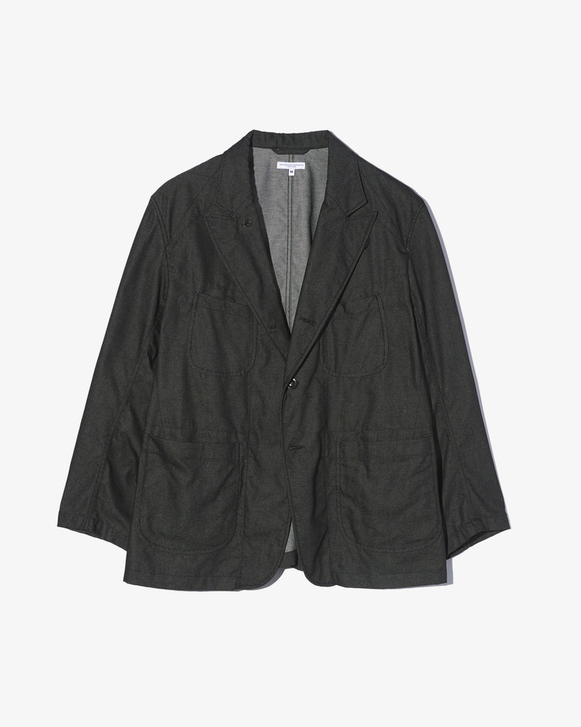 Engineered Garments Bedford Jacket Black CP Denim flat