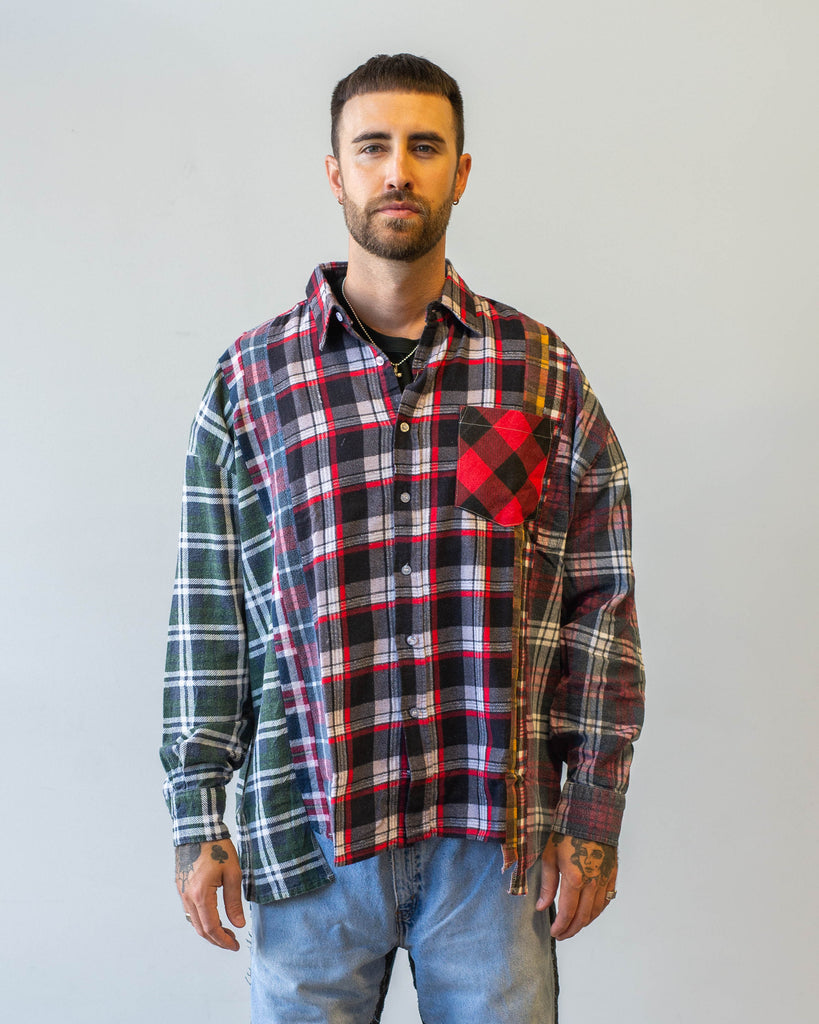 Needles Flannel Shirt -> 7 Cuts Wide Shirt A