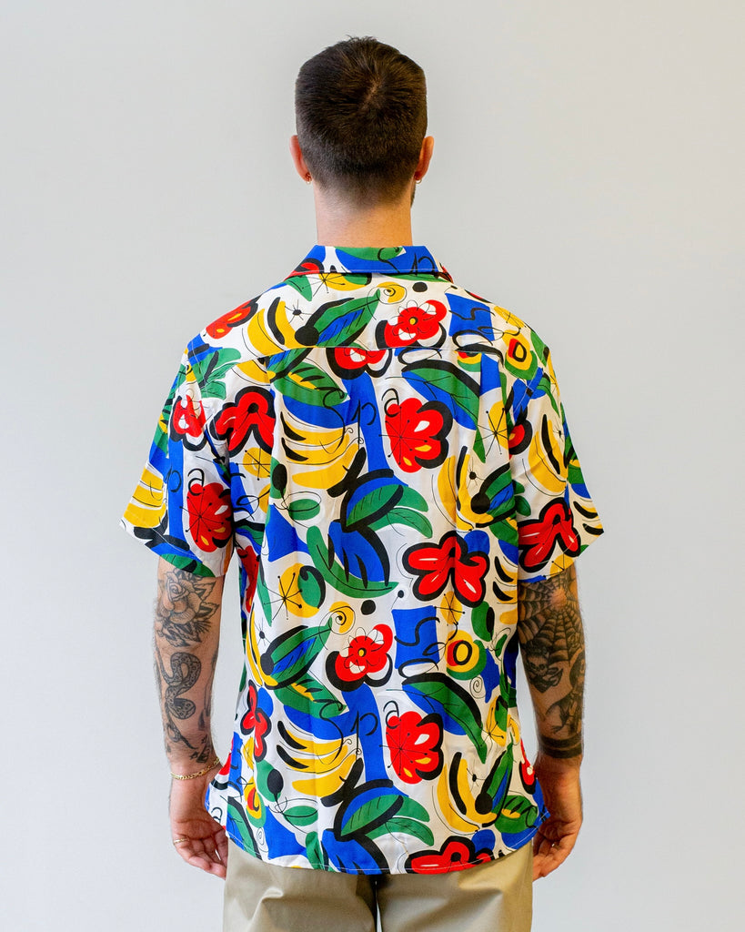 Gitman Vintage Homage To Miro Camp Shirt on model back