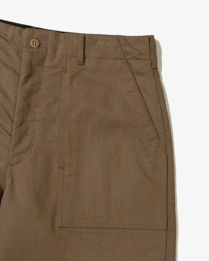 Engineered Garments Fatigue Pant Khaki/Blue PC Iridescent Heavy Twill pocket detail