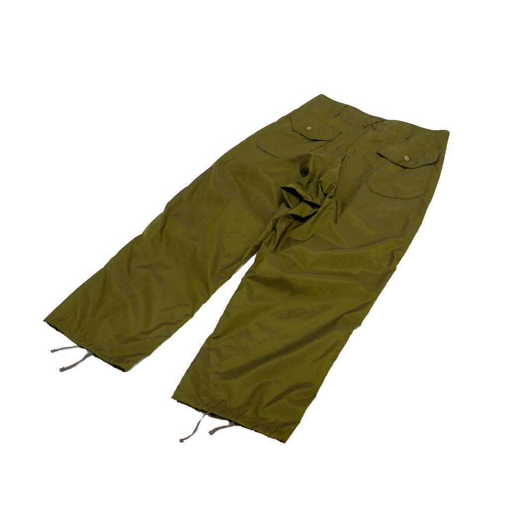 Engineered Garments Over Pant Olive Nylon Ripstop back