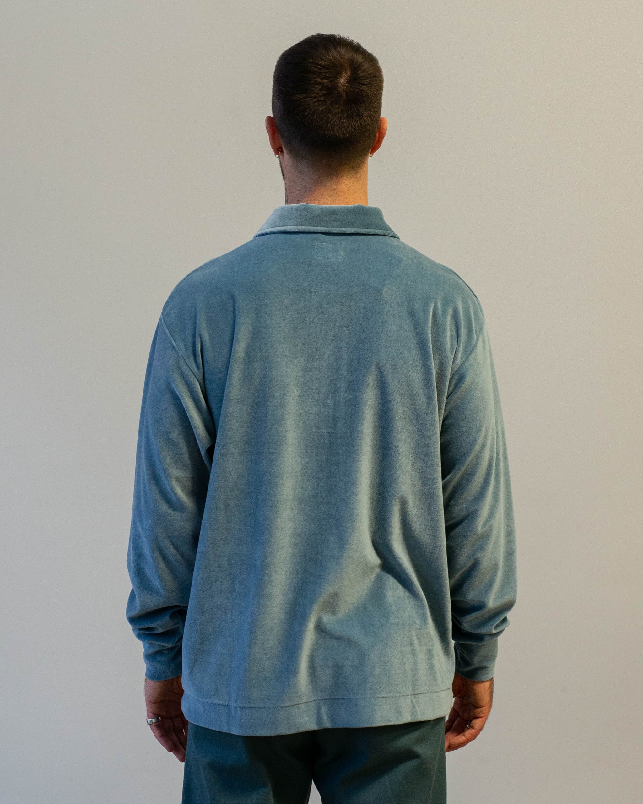Needles Pullover Shirt Velour Jersey Lt.Blue – The Foxhole