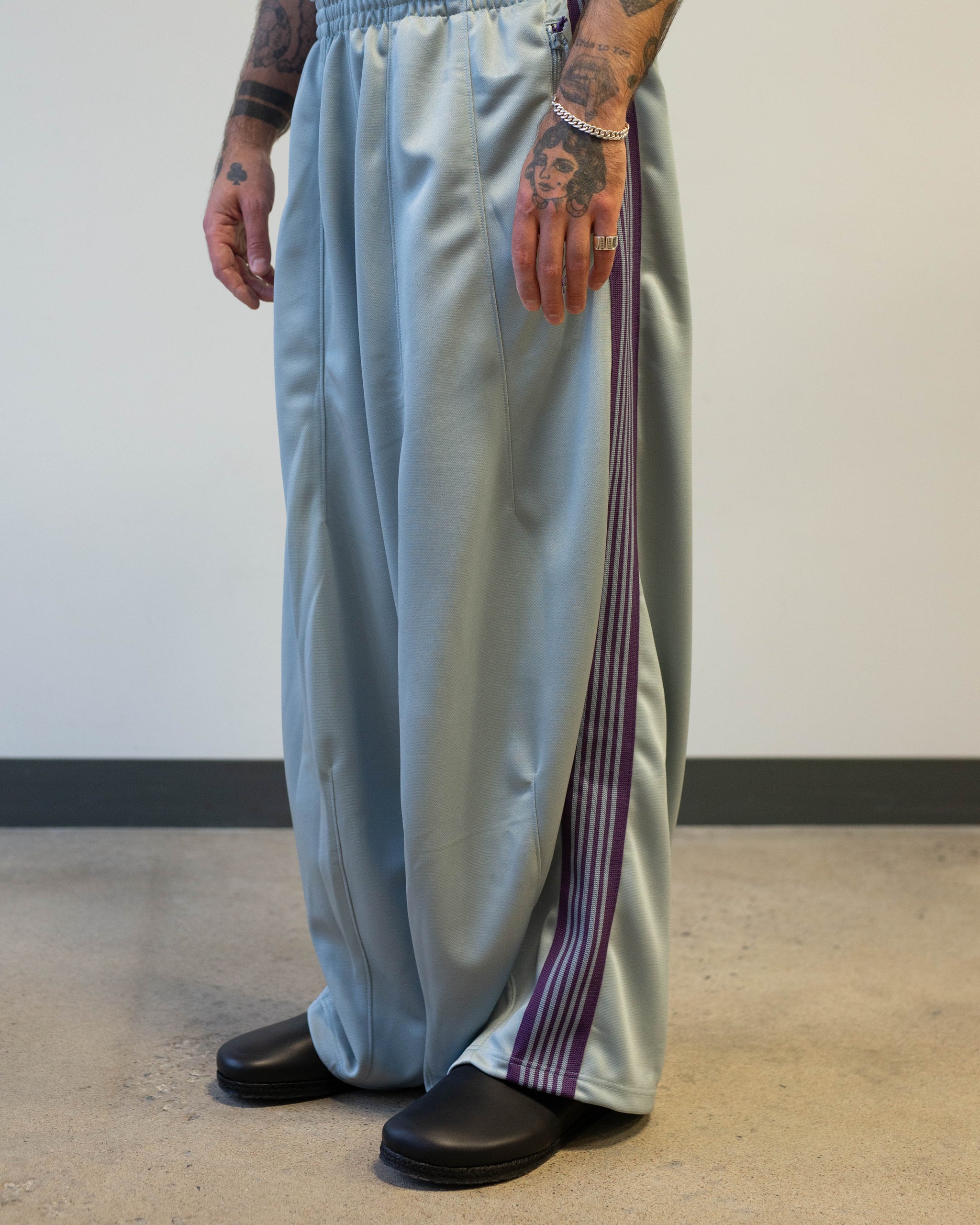 【Needles】H.D Track Pant-Poly Smooth Needles H.D. Track Pant Poly Smooth - Sax – Kith