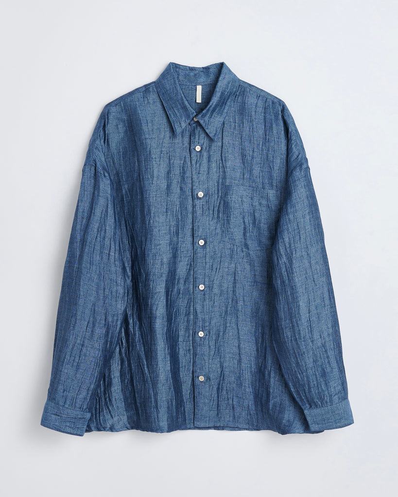 Sunflower Stable Shirt Blue flat front