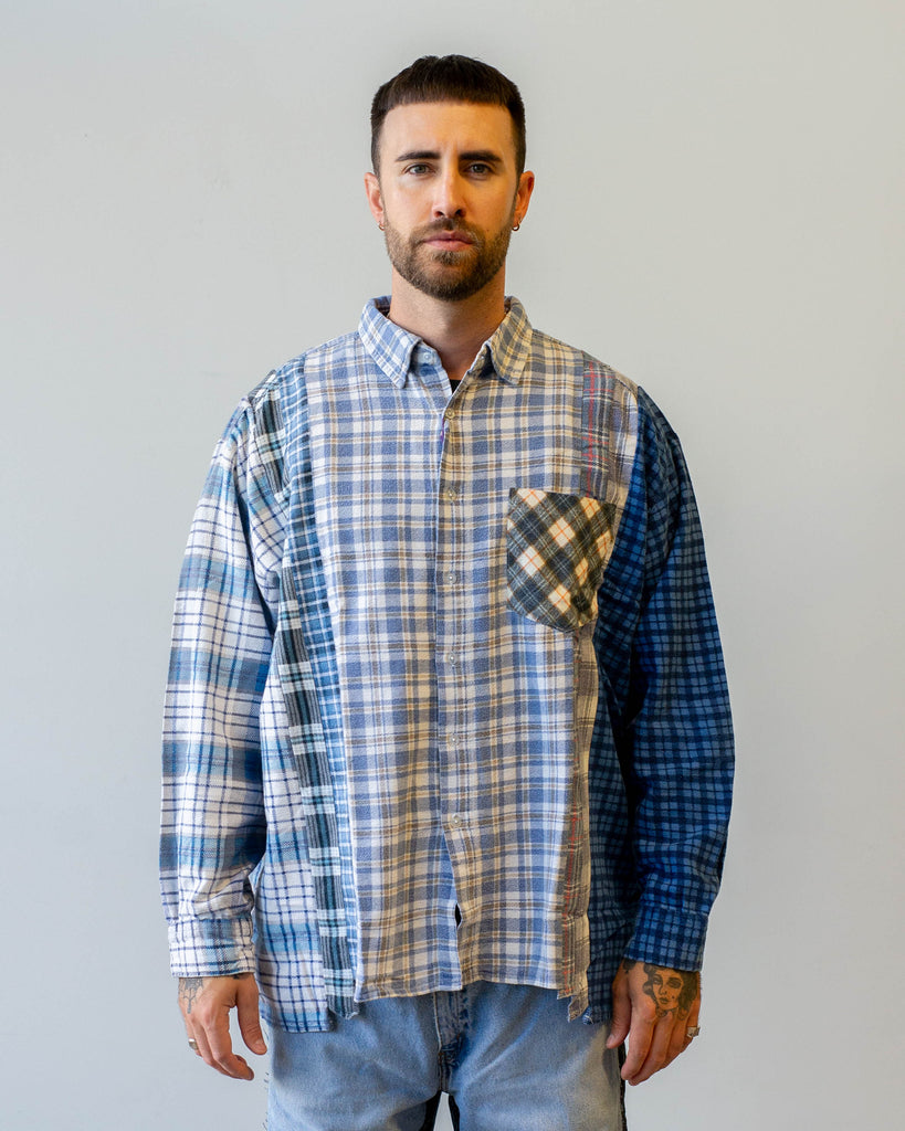 Needles Flannel Shirt -> 7 Cuts Wide Shirt C