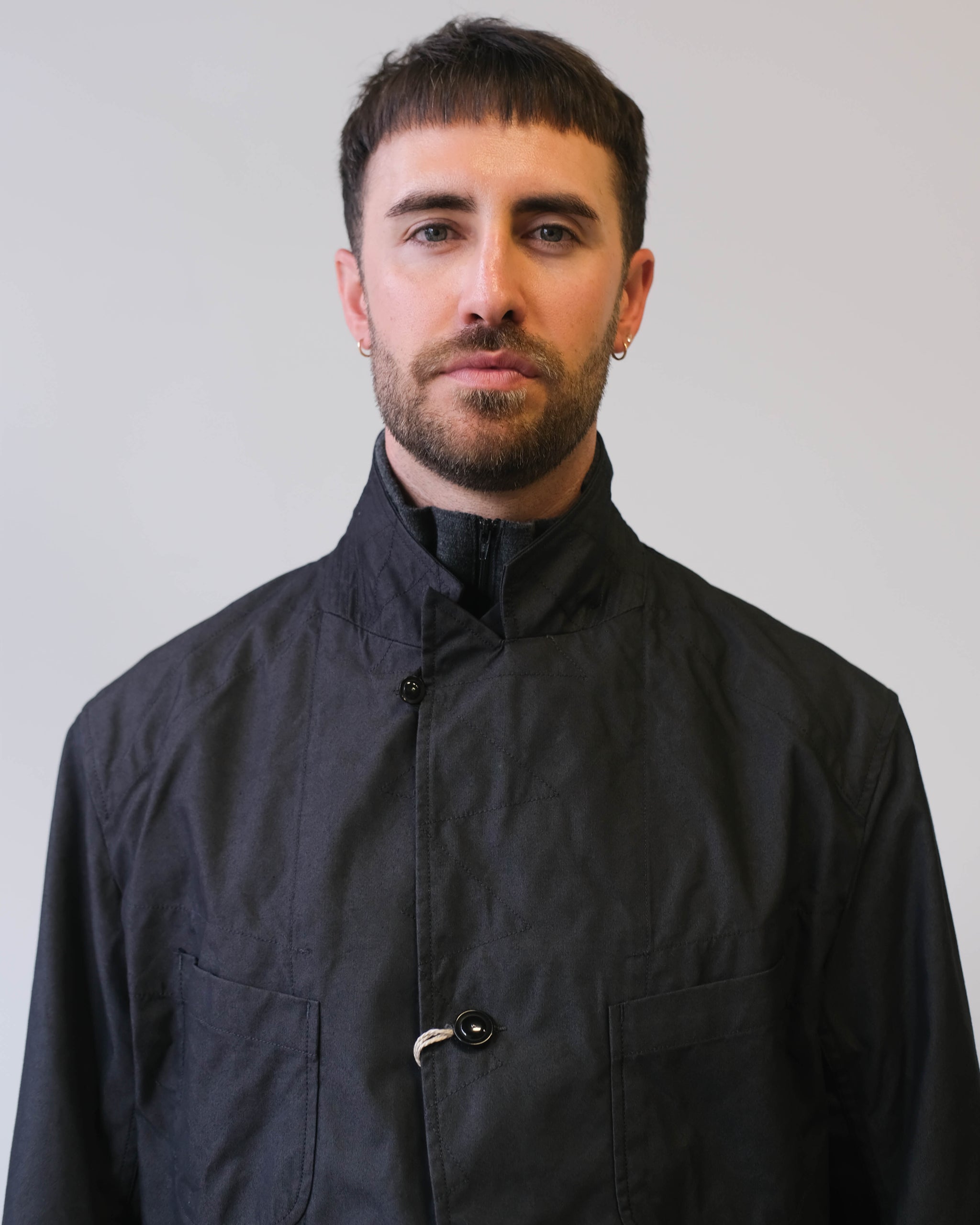Engineered Garments Bedford Jacket Charcoal CP Weather Poplin