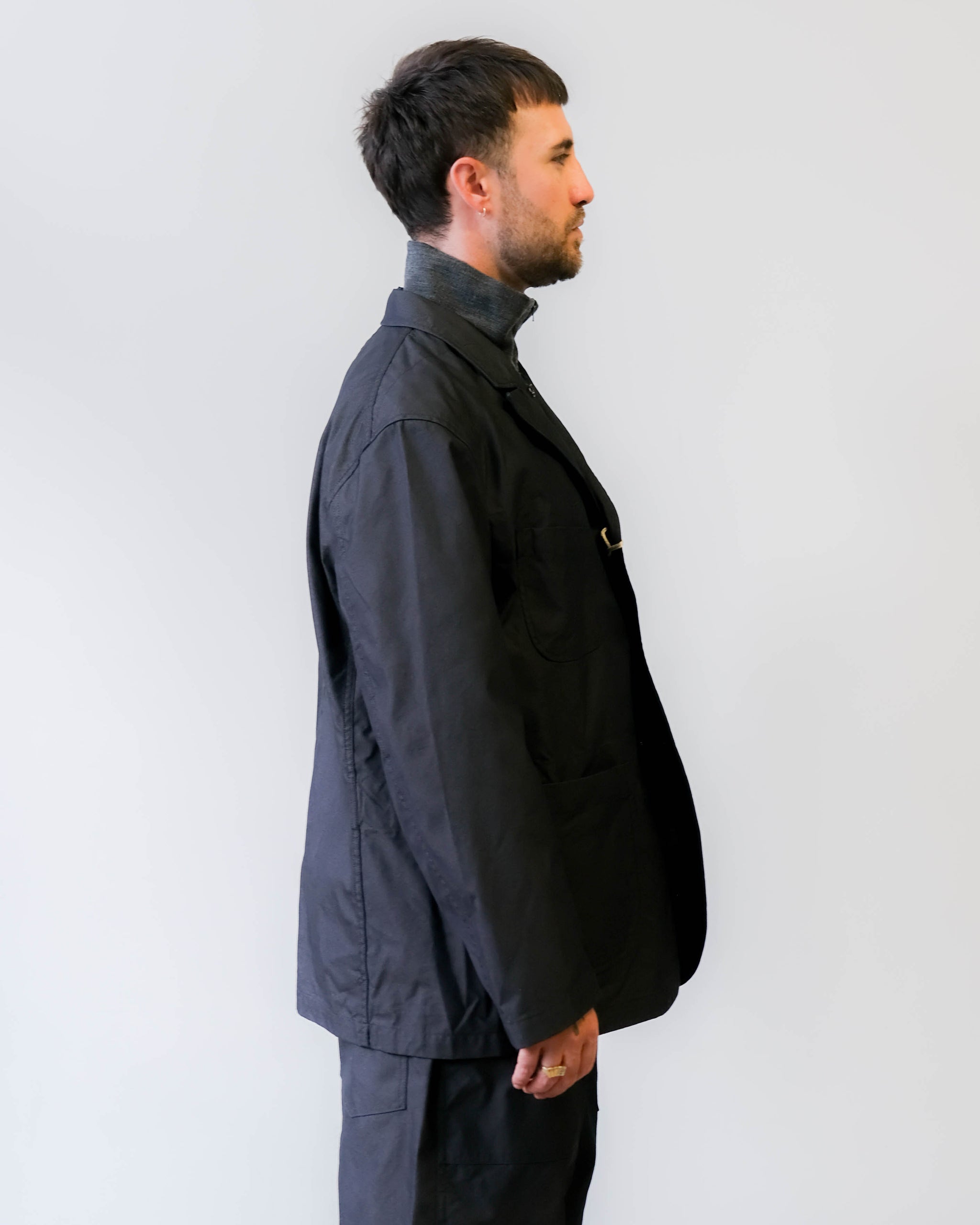 Engineered Garments Bedford Jacket Charcoal CP Weather Poplin