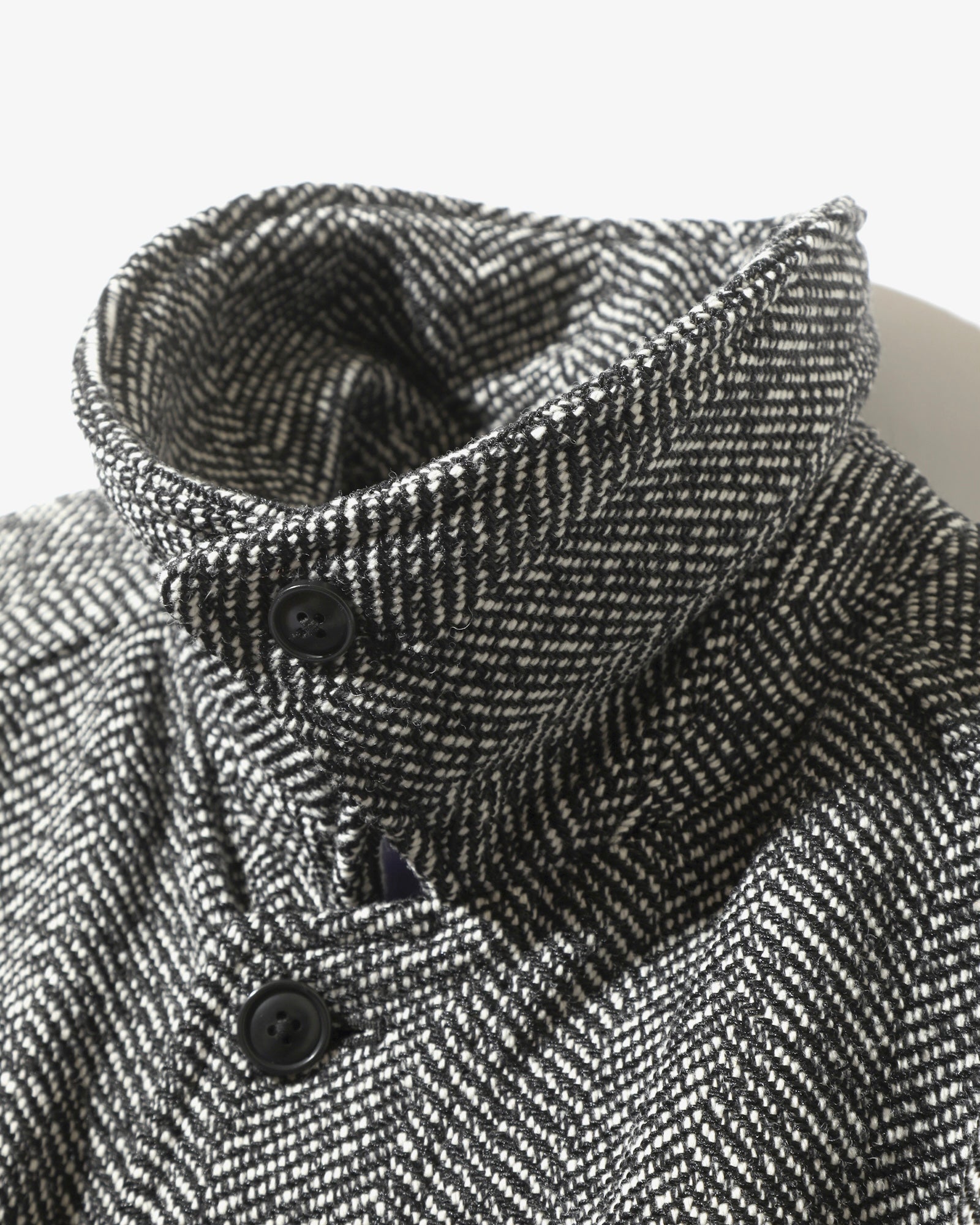 Needles Balcollar Coat W/N Herringbone White – The Foxhole
