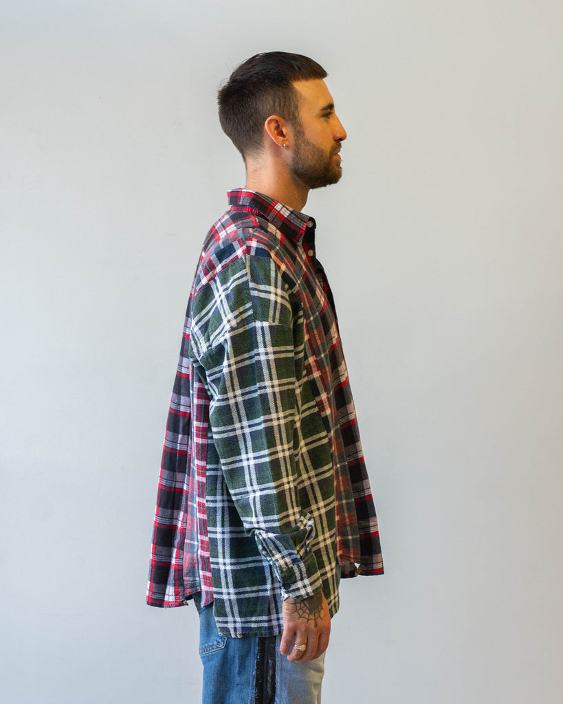 Needles Flannel Shirt -> 7 Cuts Wide Shirt A side