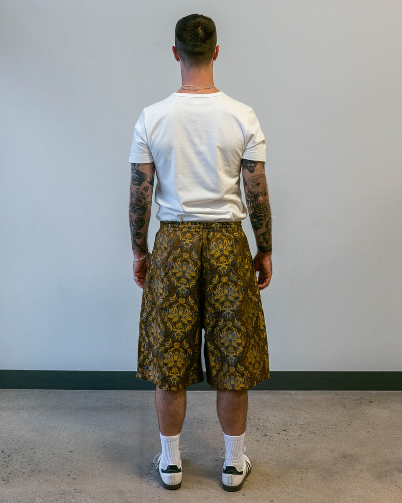 Needles x Kae Tanaka H.D. Short KT Jacquard Brown back
