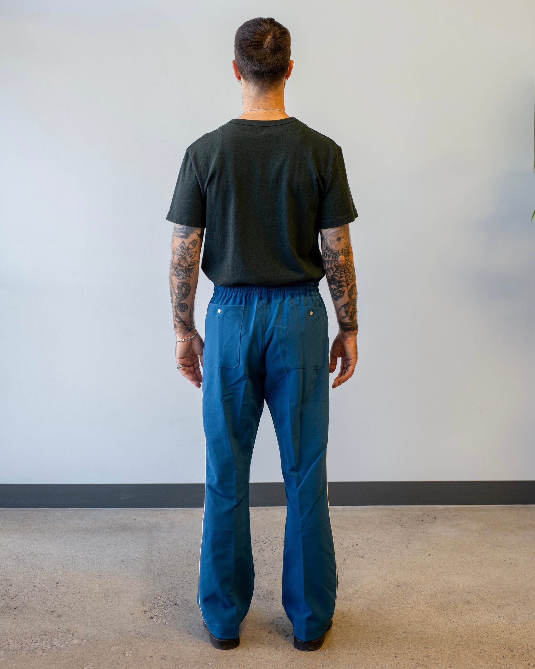 Needles Piping Cowboy Pant PE/PU Double Cloth Marine Blue – The