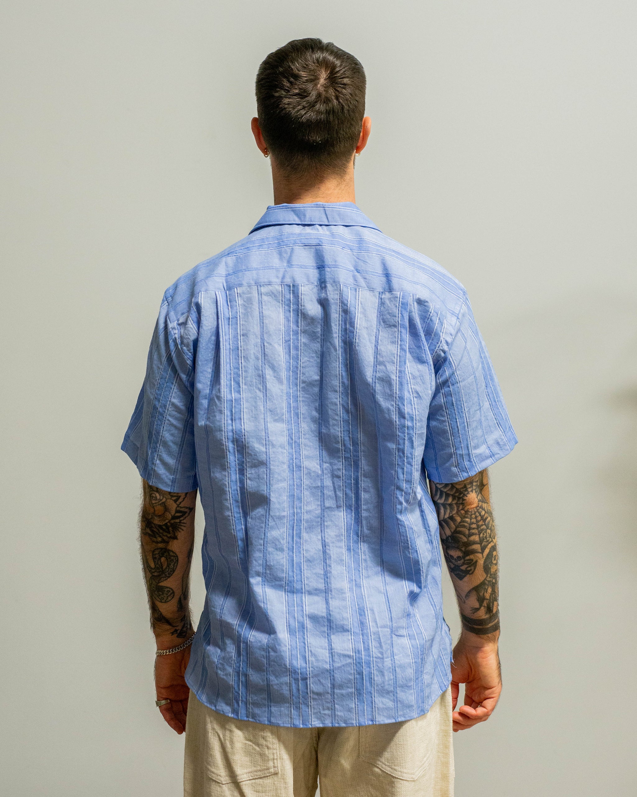 Gitman Vintage Blue Japanese Dobby Camp Shirt – The Foxhole