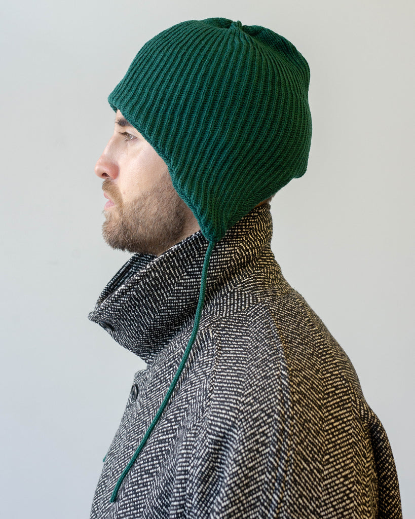 ROTOTO Ear Flap Beanie D.Green model