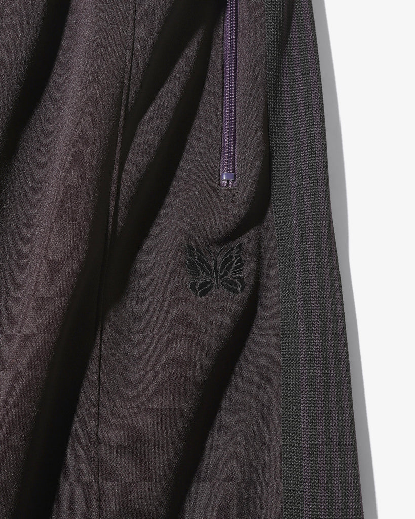 Needles H.D. Track Pant Poly Smooth Dk. Purple flat stripe