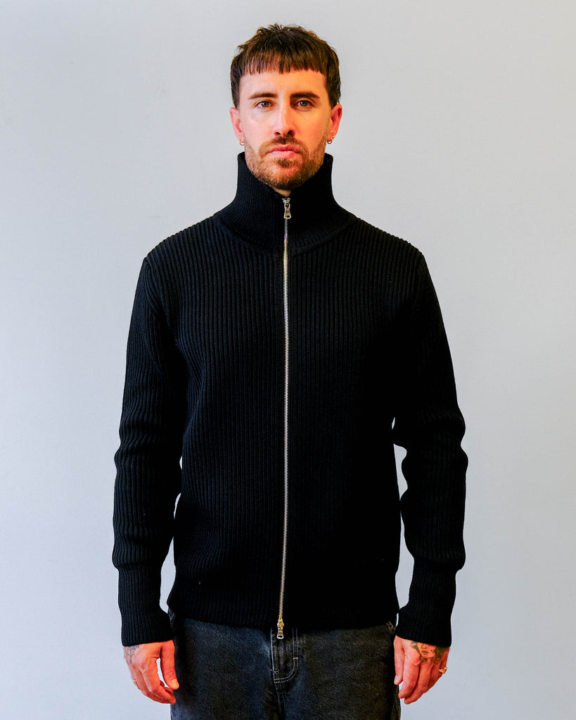 Andersen-Andersen Navy Full-Zip Black