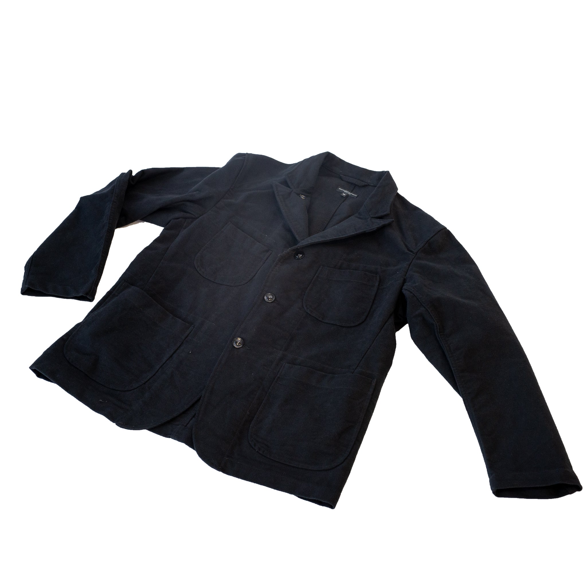 Engineered Garments Bedford Jacket Black Cotton Moleskin – The Foxhole