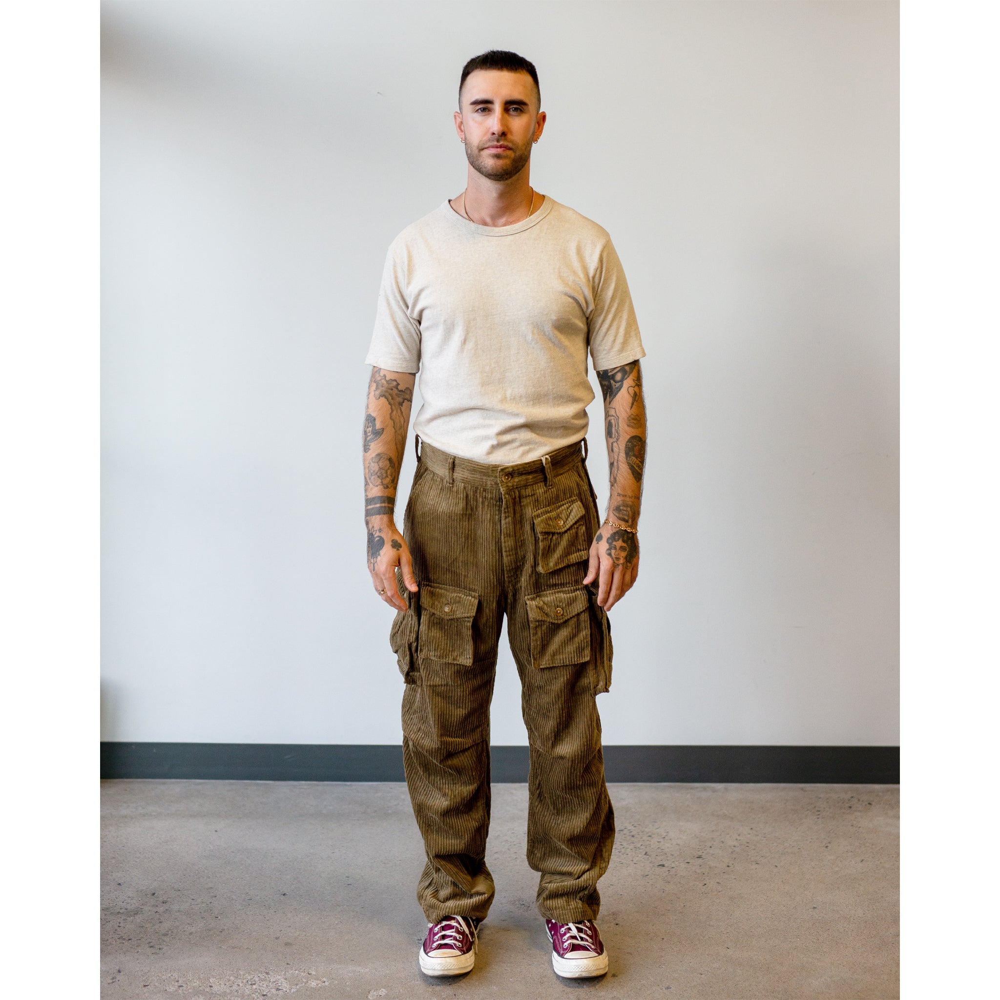 Engineered Garments FA Pant Khaki Cotton 4.5W Corduroy