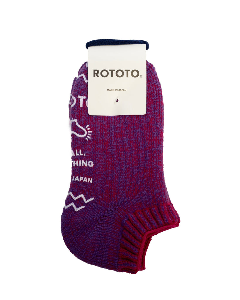 ROTOTO Pile Sockslipper D.Pink/L.Purple