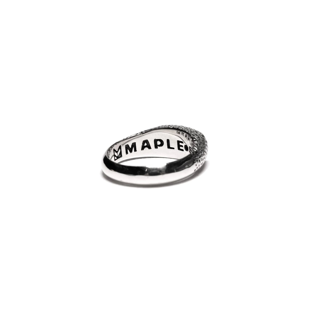 Maple Nugget Ring Slim Silver 925 back