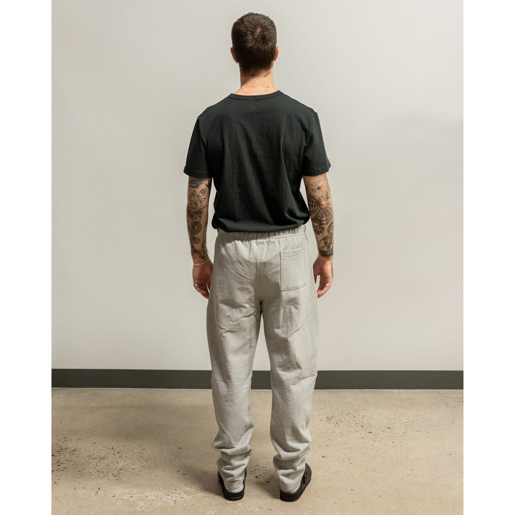 Merz b. Schwanen 3S50 Loopwheeled Sweatpants Grey Melange model back