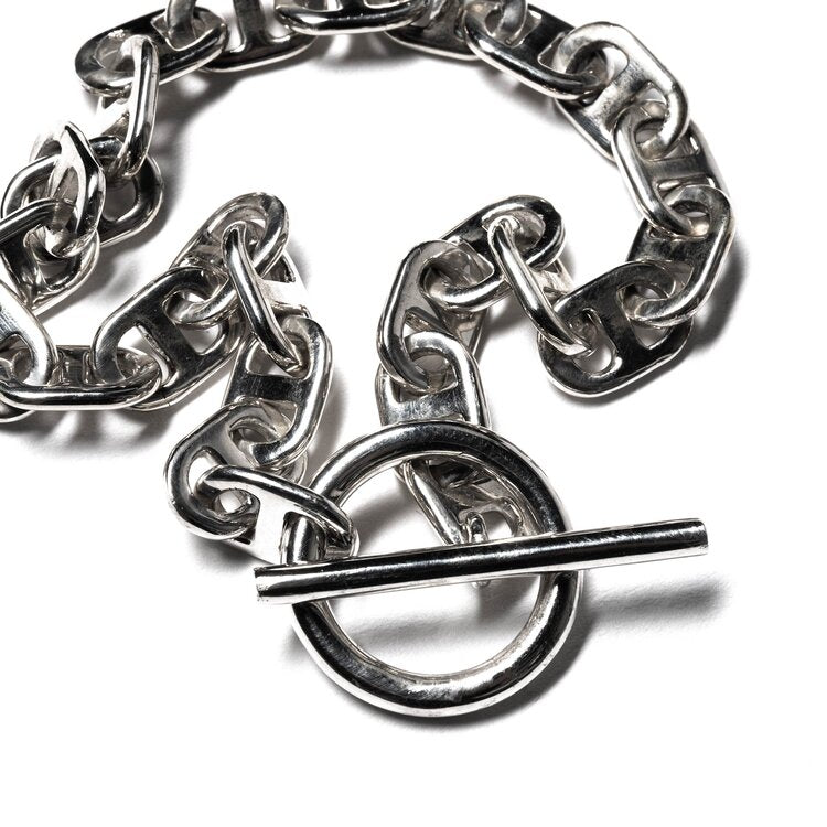 Maple Chain Link Bracelet 7mm Silver 925 clasp