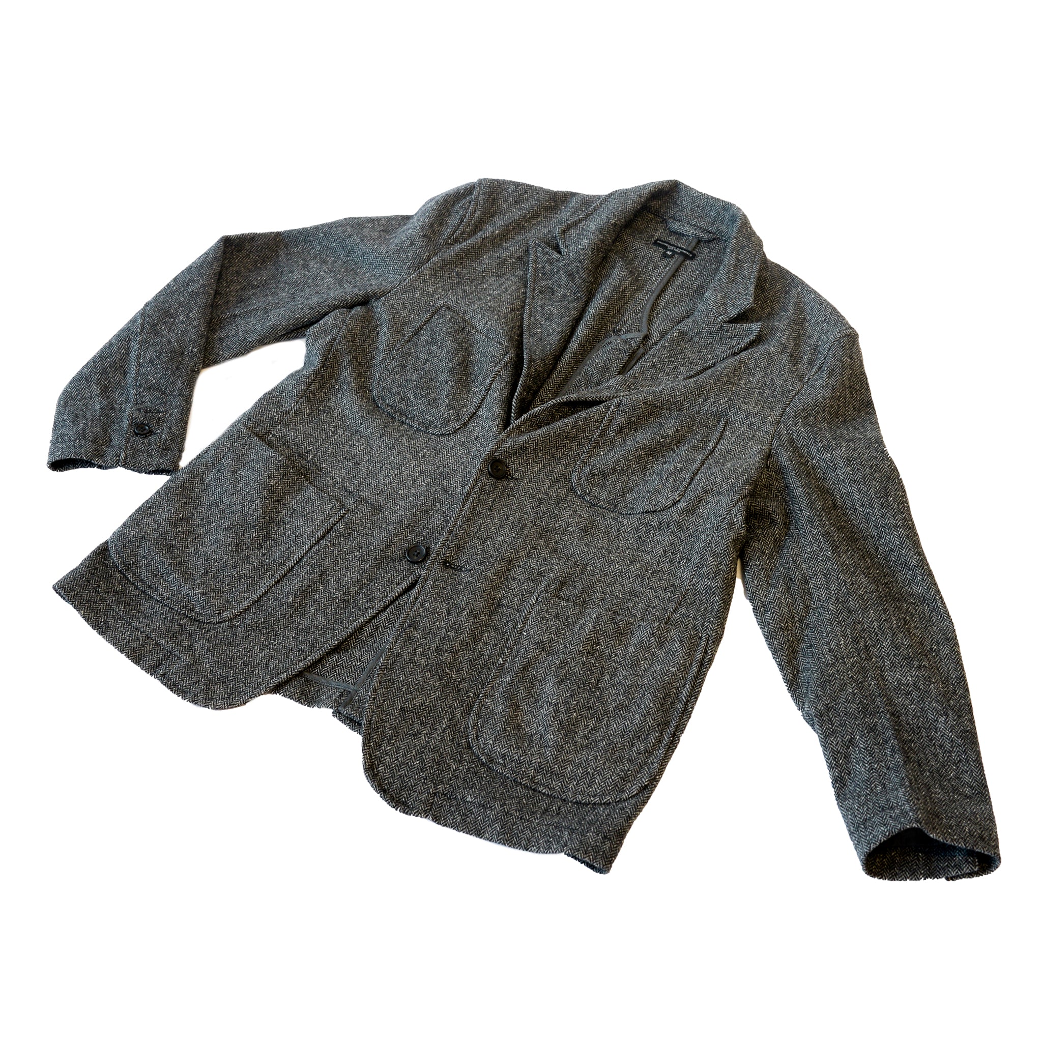 Engineered Garments NB Jacket Grey Poly Wool Herringbone