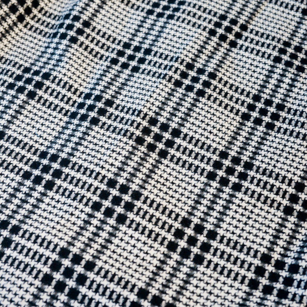 Gitman Vintage Black Large Houndstooth Check detail