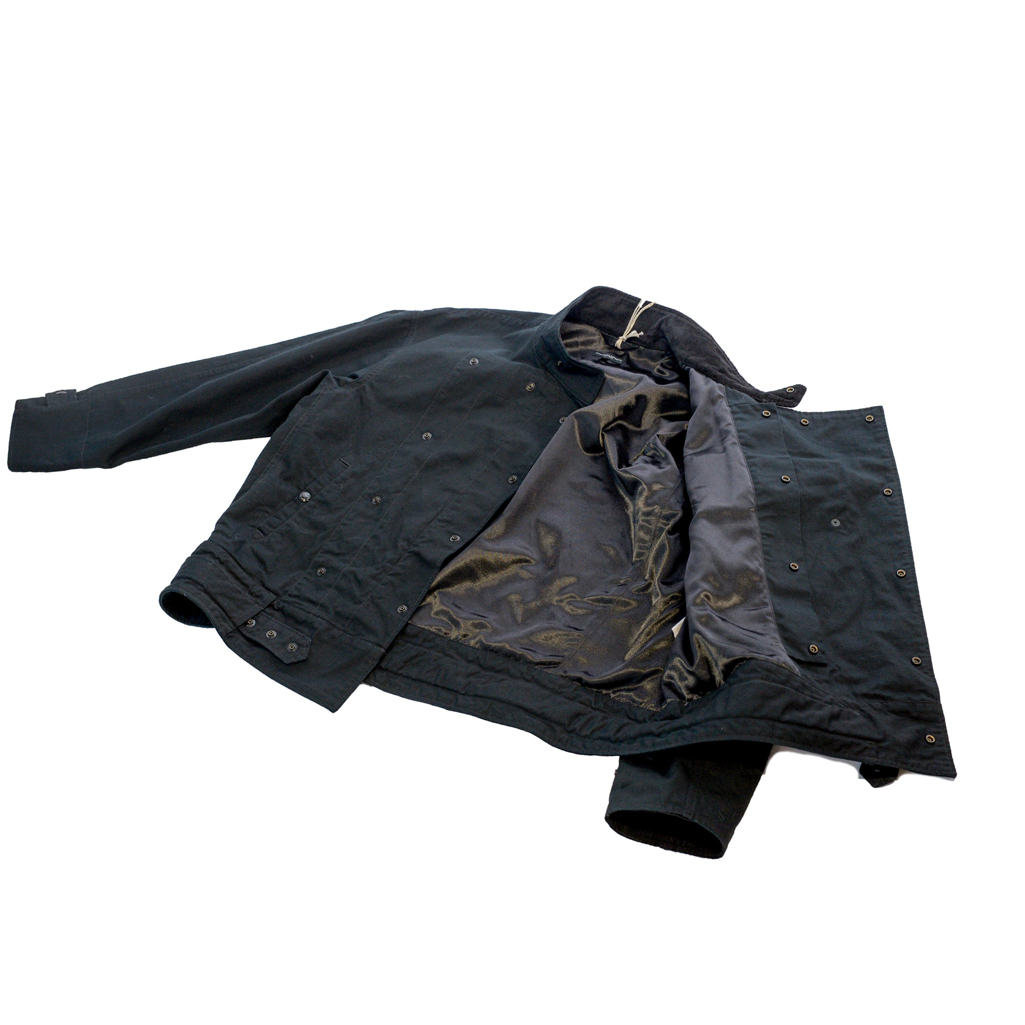 Engineered Garments Moto Jacket Black Heavyweight Cotton Ripstop 