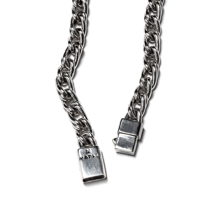 Maple Double Link Bracelet Silver 925 detail