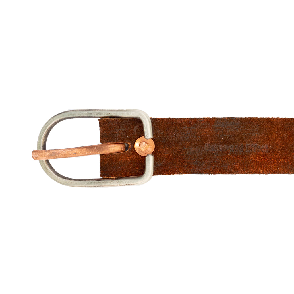 Cause and Effect Brown "Suede" Belt